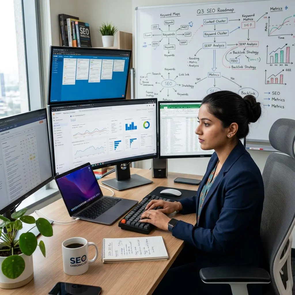 Imagine Digital SEO consultant creating a website action plan